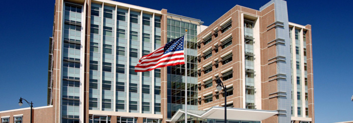 Image of the GSA-SSA office building located in Birmingham, Alabama, which received the LEED Silver Certification