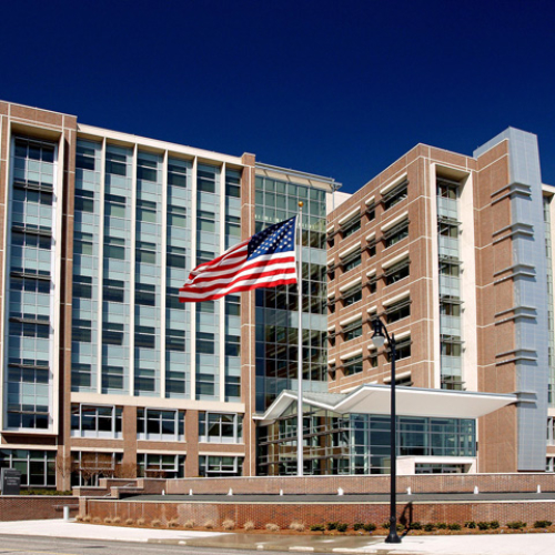 Image of the GSA-SSA office building located in Birmingham, Alabama, which received the LEED Silver Certification