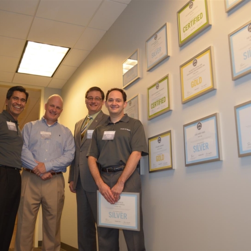 USGBC LEED Silver Certified to Jordan & Skala Engineers’ Dallas Office
