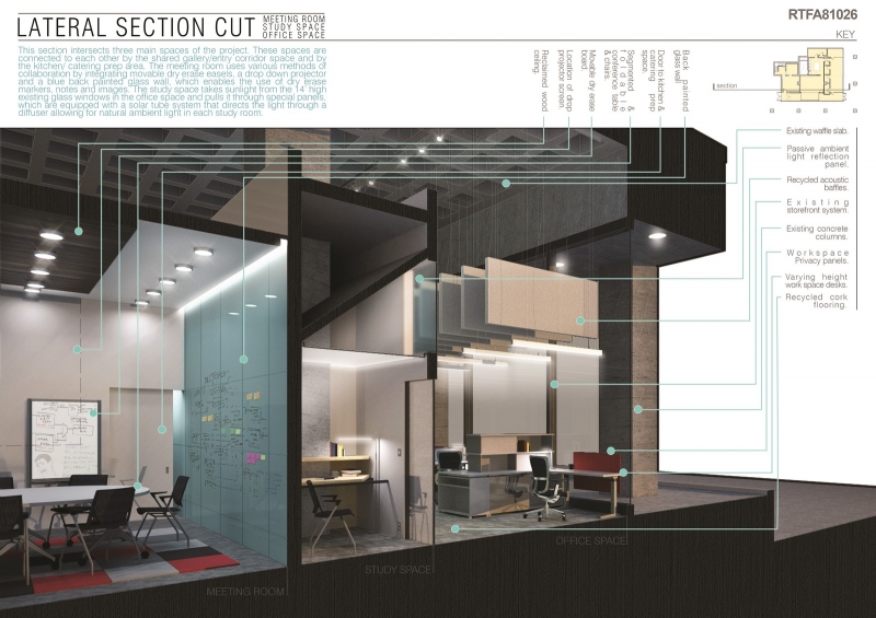 Design Concept for the AIA Atlanta/Georgia Headquarters Building that Received Award for Corporate Interiors Concept