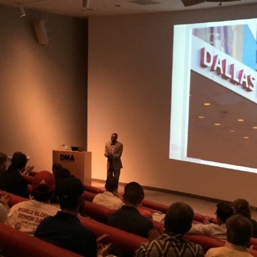 Photo of Jordan & Skala Engineers being recognized for providing Sustainability Services for the Dallas Museum of Art's LEED EBOM certification