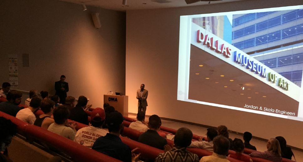 Photo of Jordan & Skala Engineers being recognized for providing Sustainability Services for the Dallas Museum of Art's LEED EBOM certification