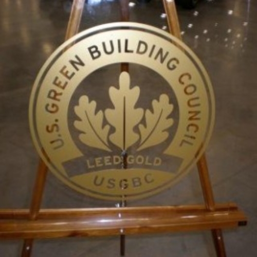 Image of the LEED Gold Facility certification awarded to The General Mills Distribution.