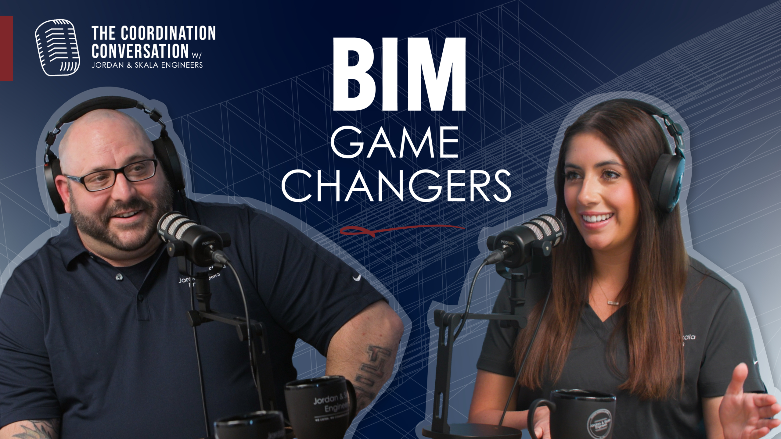 Blog header with photos of two people. The header reads "BIM Game Changers."